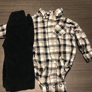 Carter’s | 2-piece button down/corduroy pant set